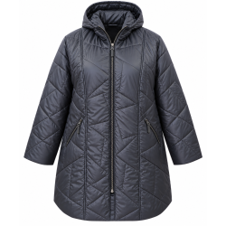 Dámská zimní bunda s kapucí 6XL - 8XL ! - v nadměrné velikosti
