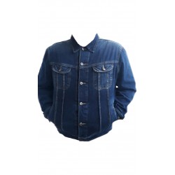 Pánská džínová bunda v nadměrné velikosti