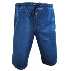 Šortky pánské jeans do gumy - v nadměrné velikosti