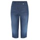 Dámské lehké capri kalhoty (lyocell - jeans vzhled) - v nadměrné velikosti