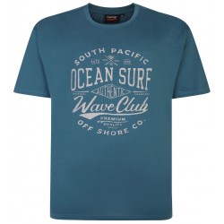 Tričko s potiskem Ocean Surf - v nadměrné velikosti