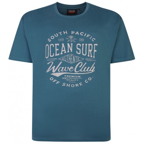Tričko s potiskem Ocean Surf - v nadměrné velikosti