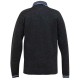 Vyteplený svetr/mikina na zip s kapsami - v nadměrné velikosti