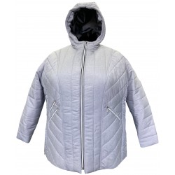 Dámská zimní bunda s kapucí - v nadměrné velikosti