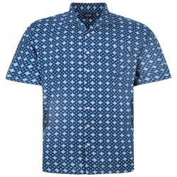 Pánská letní košile "havajka" s krátkým rukávem  -  v nadměrné velikosti