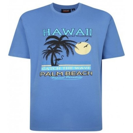 Tričko s potiskem Hawaii - v nadměrné velikosti
