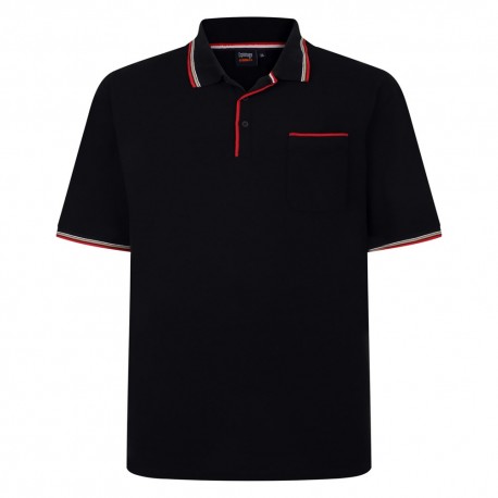 Tričko s límečkem (černé) - v nadměrné velikosti