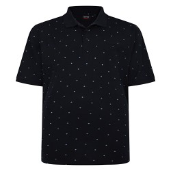 Tričko s límečkem (černé) - v nadměrné velikosti