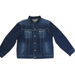 Pánská džínová bunda v nadměrné velikosti