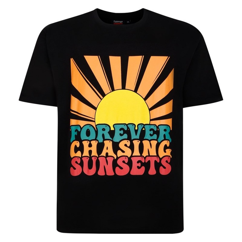 Tričko s potiskem (Forever CH Sunset) - v nadměrné velikosti