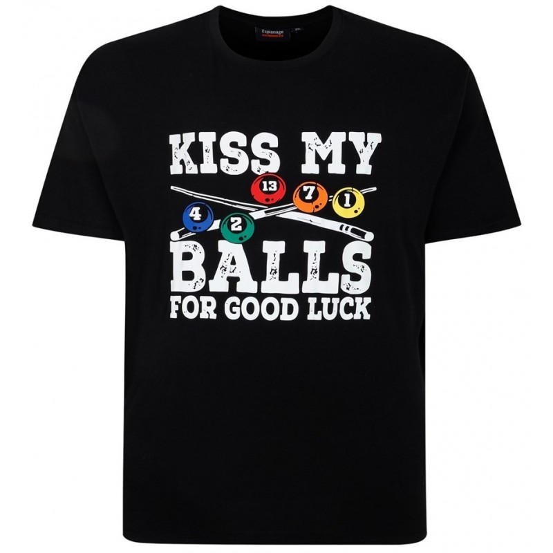 Tričko s potiskem (Kiss my balls) - v nadměrné velikosti