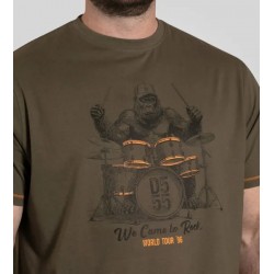 Tričko s potiskem (Gorila drums) - v nadměrné velikosti