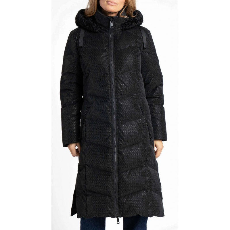 Dlouhý prošívaný kabát