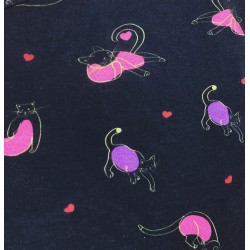 Tunika bavlněná - v nadměrné velikosti (kočka obrys) - v nadměrné velikosti