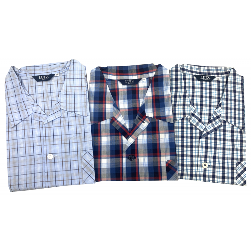 Popelínové pyžamo v nadměrné velikosti