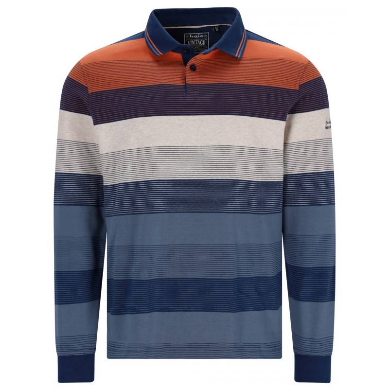 Luxusní polo tričko s límečkem Stay Fresh® (dlouhý rukáv) - v nadměrné velikosti