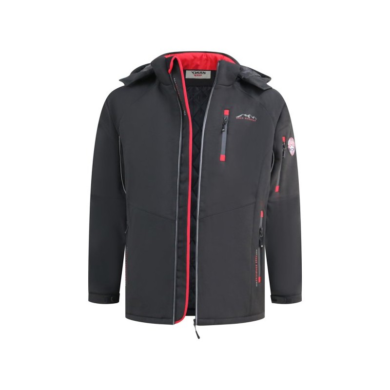 Softshellová bunda v nadměrné velikosti