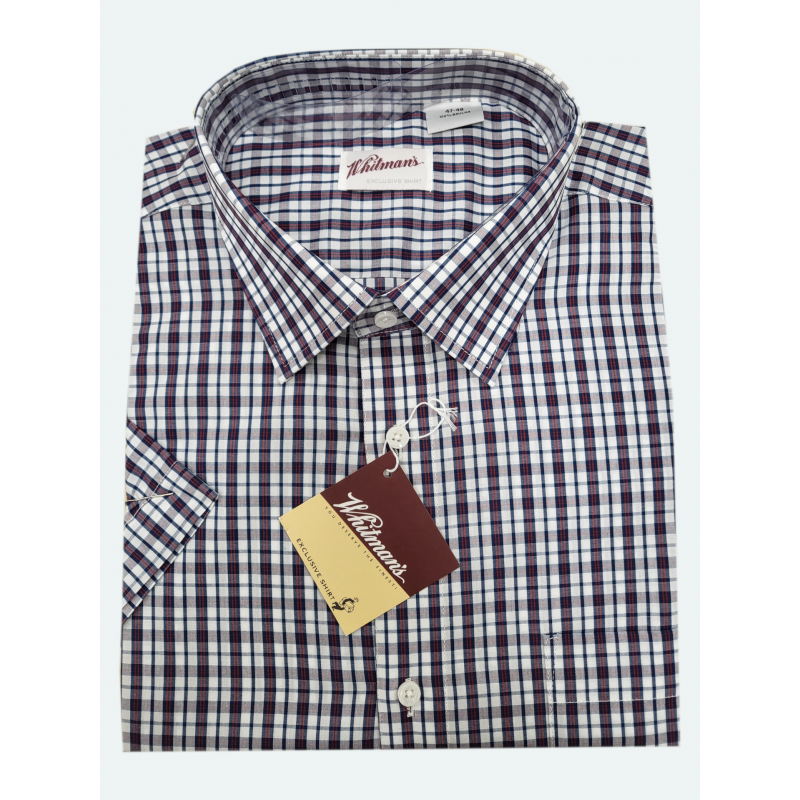 Košile s krátkým rukávem (kostička) - v nadměrné velikosti