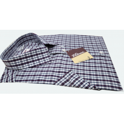 Košile s krátkým rukávem (kostička) - v nadměrné velikosti