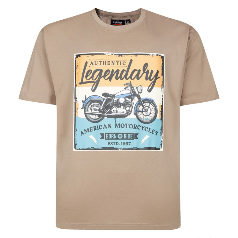 Tričko s potiskem (Legendary Motorcycle) - v nadměrné velikosti