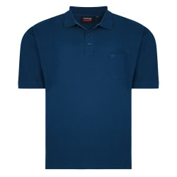 Tričko s límečkem jednobarevné - v nadměrné velikosti