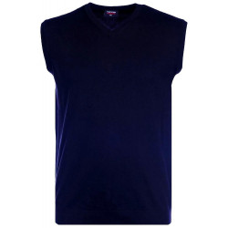 Pánský pulover s výstřihem "V" (vesta bez rukávů) - v nadměrné velikosti