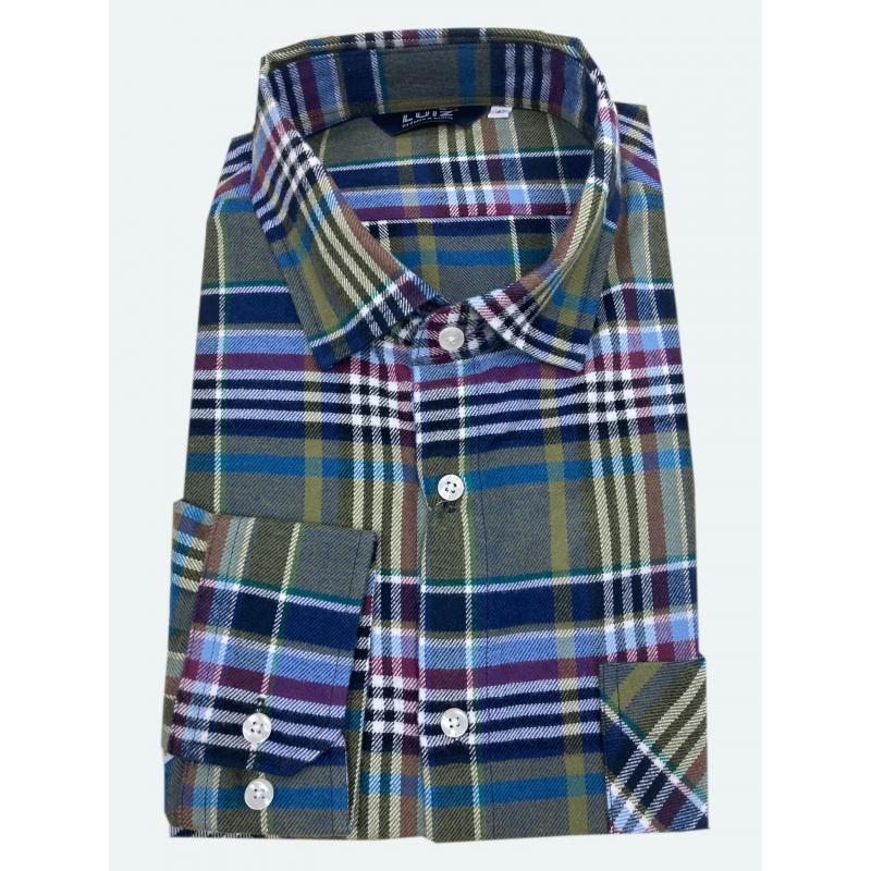 Flanelová košile v nadměrné velikosti