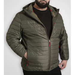 Pánská lehká bunda kombinovaná se softshellem - v nadměrné velikosti