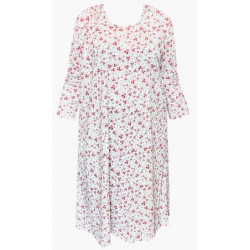 Noční košile s dlouhým rukávem (hladký střih bez náběrů) - v nadměrné velikosti