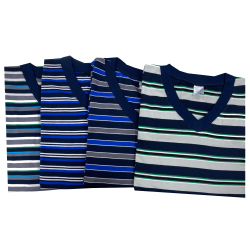 Tričko proužkované s dlouhým rukávem - v nadměrné velikosti