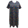 Domácí šaty kvítky barva