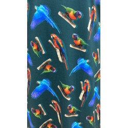 Bavlněné domácí šaty / noční košile (Papoušek) - v nadměrné velikosti