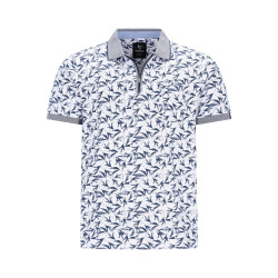 Luxusní polo tričko s límečkem (vzor, zip) Stay Fresh® - v nadměrné velikosti