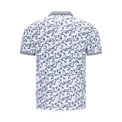 Luxusní polo tričko s límečkem (vzor, zip) Stay Fresh® - v nadměrné velikosti