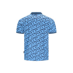 Luxusní polo tričko s límečkem (vzor, zip) Stay Fresh® - v nadměrné velikosti