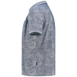 Luxusní polo tričko s límečkem Stay Fresh® (zip, vzor) - v nadměrné velikosti