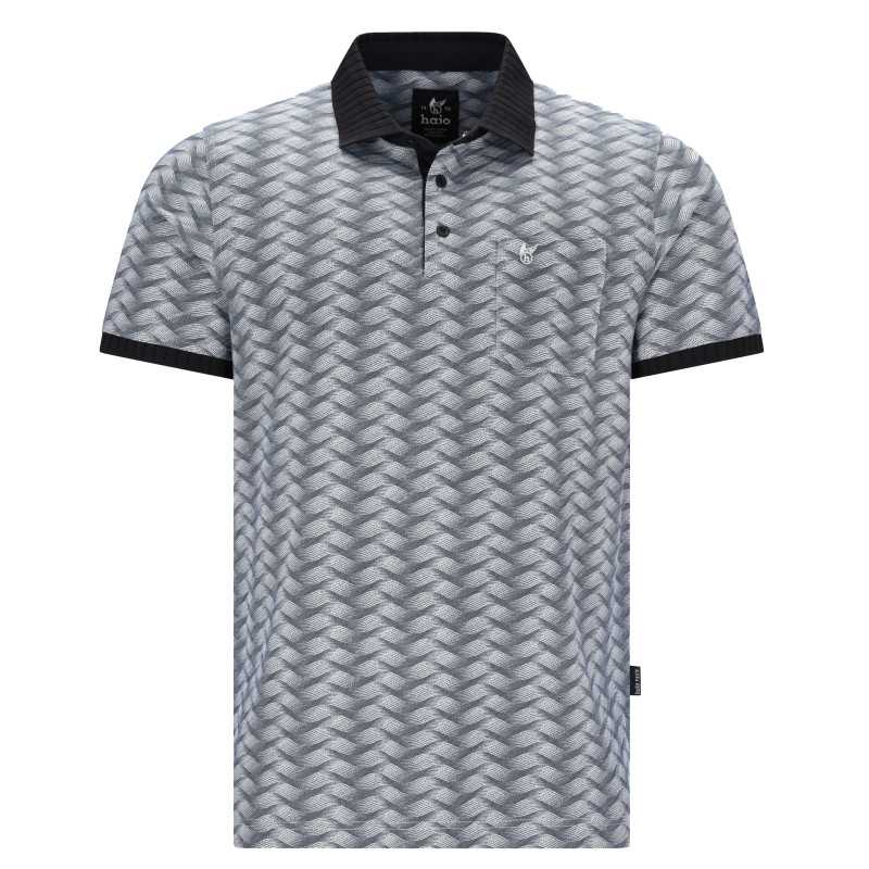 Pánské polo tričko Stay Fresh® (vzor, knoflíčky) - v nadměrné velikosti