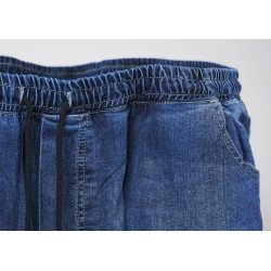 Pánské džínové šortky MARTEN do gumy (kraťasy) - v nadměrné velikosti
