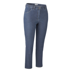Dámské džínové kalhoty SUPERSTRETCH - se zipem a kapsami - v nadměrné velikosti