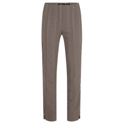 Dámské letní kalhoty dlouhé (s proužkovaným efektem) v nadměrné velikosti