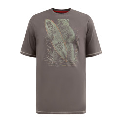 Tričko bavlněné s krátkým rukávem (potisk) - v nadměrné velikosti