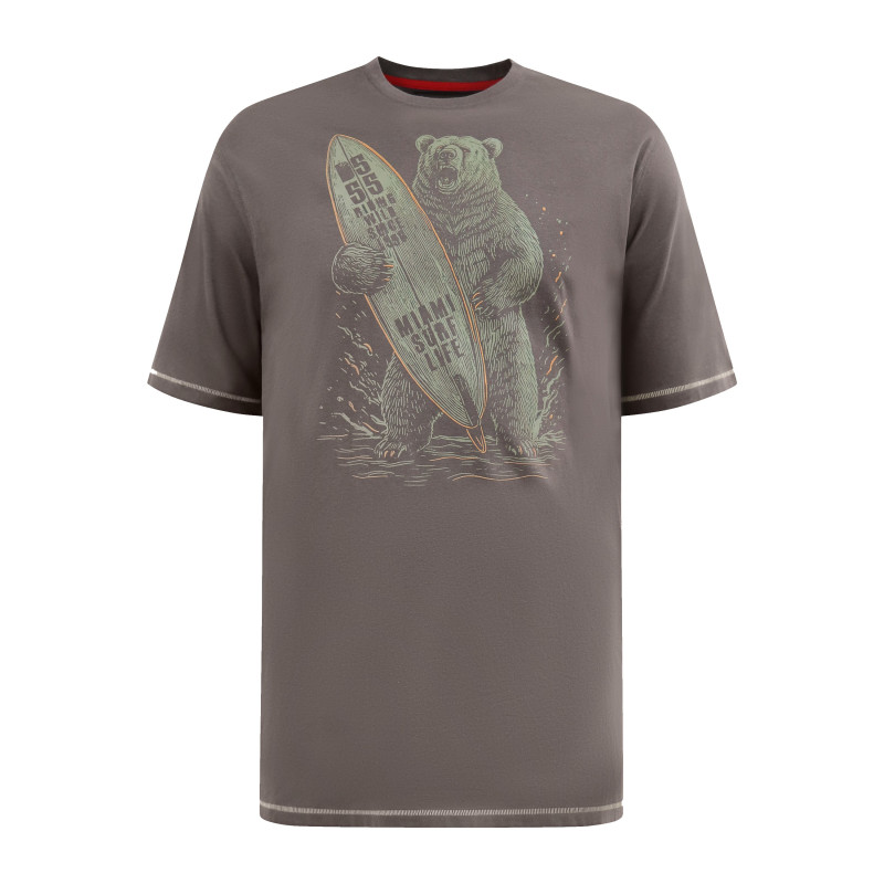 Tričko bavlněné s krátkým rukávem (potisk) - v nadměrné velikosti