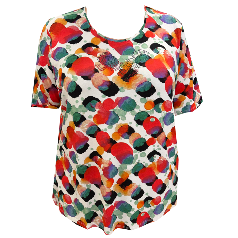 Dámská halenka - tričko (vzor) - v nadměrné velikosti