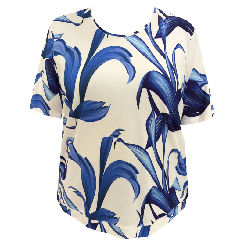 Dámská halenka s krátkým rukávem - triko - v nadměrné velikosti