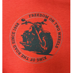 Tričko bavlněné s krátkým rukávem (potiskem moto mini 26) - v nadměrné velikosti