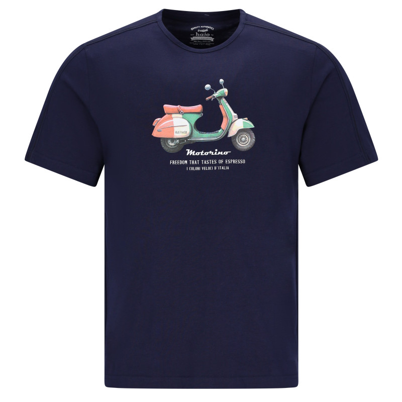 Tričko bavlněné s potiskem (skútr) - v nadměrné velikosti
