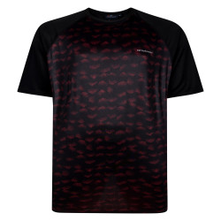 Funkční tričko Performance (Black-Red) - v nadměrné velikosti