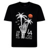 Tričko s potiskem Skeleton Palm - v nadměrné velikosti