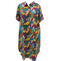 Letní košilové šaty - v nadměrné velikosti