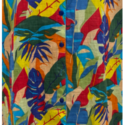 Dlouhé letní košilové šaty (celopropínací) - v nadměrné velikosti